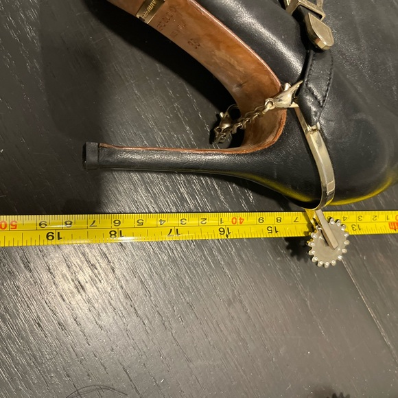 Dolce & Gabanna  Black Nappa Leather Boots         Size 8 (38 EU) - Picture 4 of 14